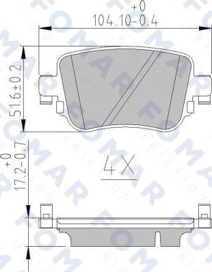 FOMAR Friction FO 251081 - Jarrupala, levyjarru inparts.fi