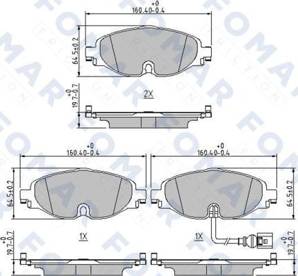 FOMAR Friction FO 252181 - Jarrupala, levyjarru inparts.fi