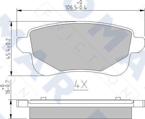 FOMAR Friction FO 264681 - Jarrupala, levyjarru inparts.fi