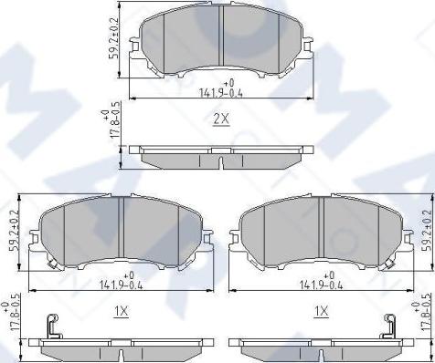 FOMAR Friction FO 266181 - Jarrupala, levyjarru inparts.fi