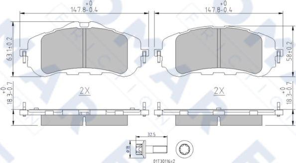 FOMAR Friction FO 261881 - Jarrupala, levyjarru inparts.fi