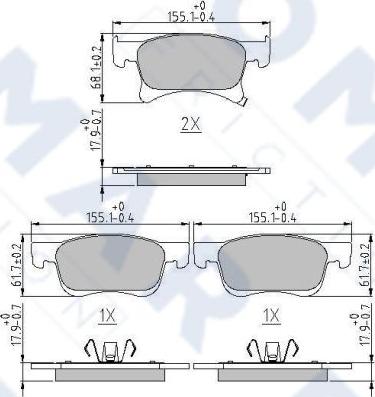 FOMAR Friction FO 268681 - Jarrupala, levyjarru inparts.fi