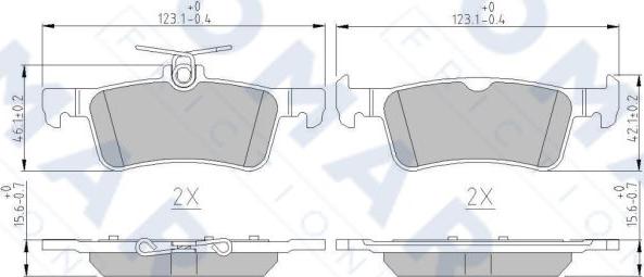 FOMAR Friction FO 263981 - Jarrupala, levyjarru inparts.fi