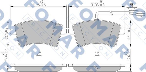 FOMAR Friction FO 262281 - Jarrupala, levyjarru inparts.fi