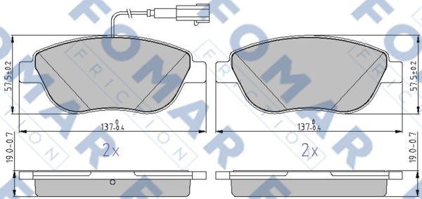 FOMAR Friction FO 217581 - Jarrupala, levyjarru inparts.fi