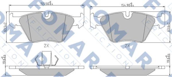 FOMAR Friction FO 237681 - Jarrupala, levyjarru inparts.fi