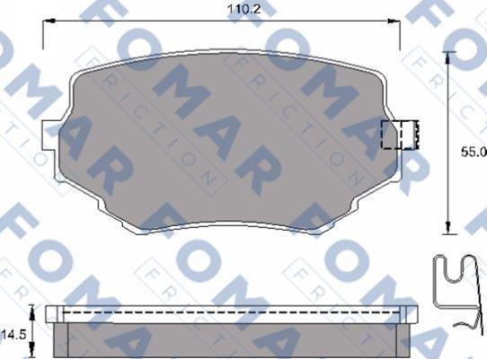 FOMAR Friction FO 792881 - Jarrupala, levyjarru inparts.fi