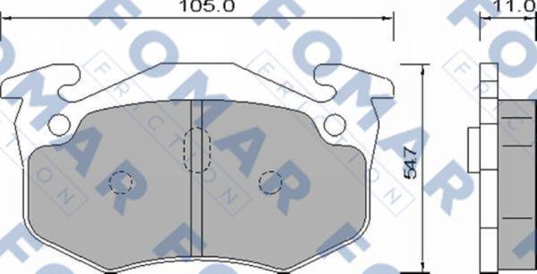 FOMAR Friction FO 742881 - Jarrupala, levyjarru inparts.fi