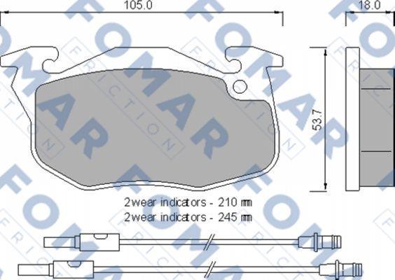 FOMAR Friction FO 769481 - Jarrupala, levyjarru inparts.fi