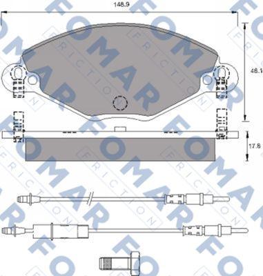 FOMAR Friction FO 787081 - Jarrupala, levyjarru inparts.fi