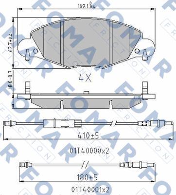 FOMAR Friction FO 787181 - Jarrupala, levyjarru inparts.fi