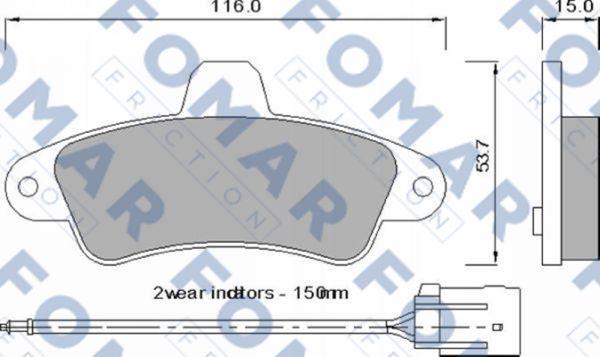 FOMAR Friction FO 725081 - Jarrupala, levyjarru inparts.fi