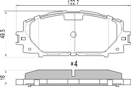 MK Kashiyama BP-9136 - Jarrupala, levyjarru inparts.fi