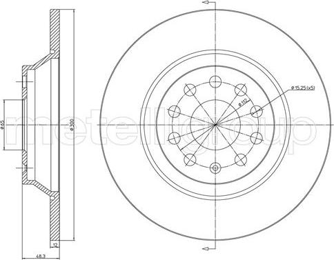 Magneti Marelli DF1395 - Jarrulevy inparts.fi