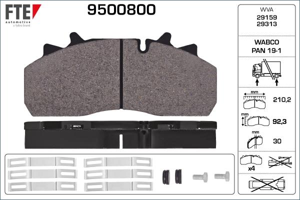 FTE 9500800 - Jarrupala, levyjarru inparts.fi