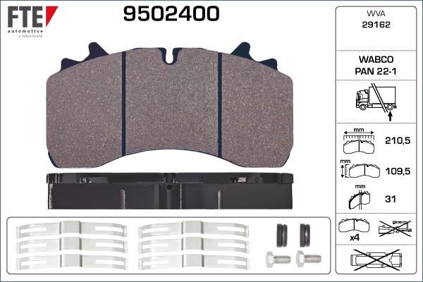 FTE 9502400 - Jarrupala, levyjarru inparts.fi