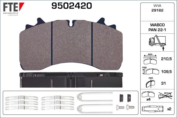 FTE 9502420 - Jarrupala, levyjarru inparts.fi