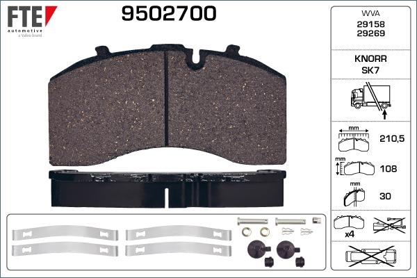 FTE 9502700 - Jarrupala, levyjarru inparts.fi