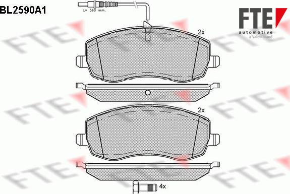 FTE BL2590A1 - Jarrupala, levyjarru inparts.fi