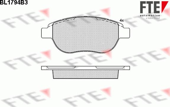 FTE BL1794B3 - Jarrupala, levyjarru inparts.fi