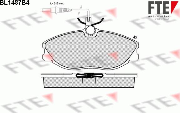 FTE BL1487B4 - Jarrupala, levyjarru inparts.fi