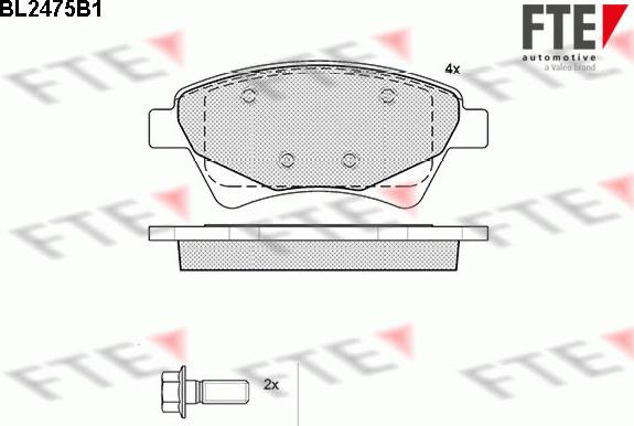 FTE BL2475B1 - Jarrupala, levyjarru inparts.fi