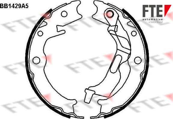 FTE BB1429A5 - Jarrukenkäsarja, seisontajarru inparts.fi