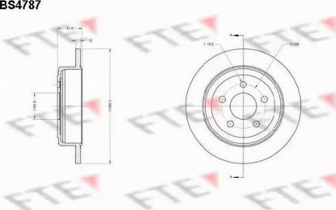 FTE BS4787 - Jarrulevy inparts.fi