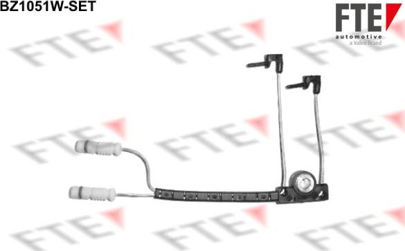 FTE BZ1051W-SET - Kulumisenilmaisin, jarrupala inparts.fi