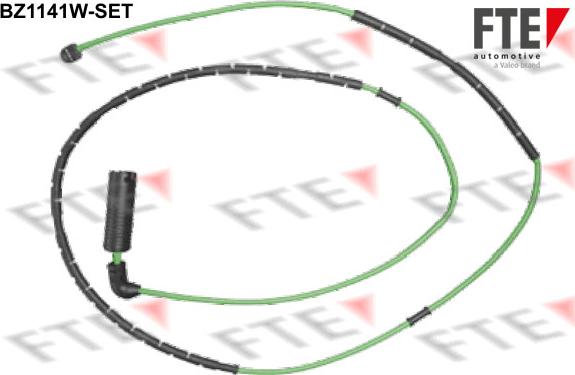 FTE BZ1141W-SET - Kulumisenilmaisin, jarrupala inparts.fi