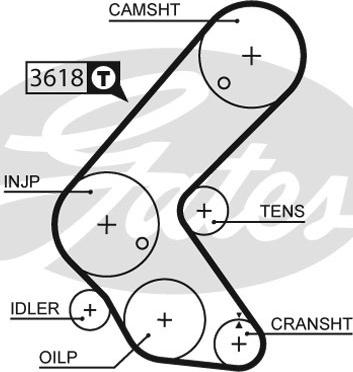 Gates 5563XS - Hammashihnat inparts.fi