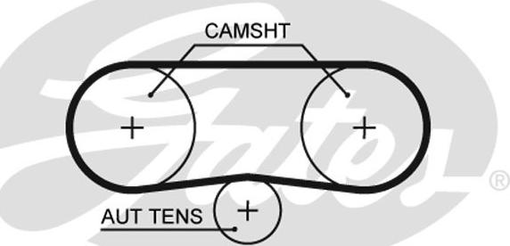 Gates K045565XS - Hammashihnasarja inparts.fi