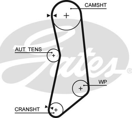 Gates K015626XS - Hammashihnasarja inparts.fi