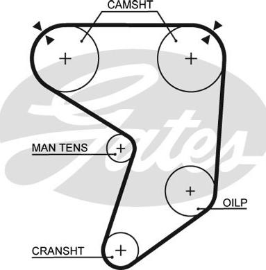 Gates 5196 - Hammashihnat inparts.fi