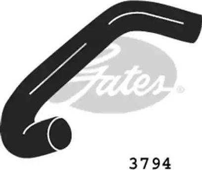 Gates 3794 - Jäähdyttimen letku inparts.fi