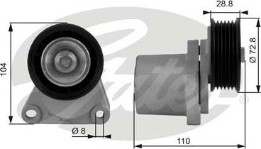 Gates K106PK2228 - Moniurahihnasarja inparts.fi