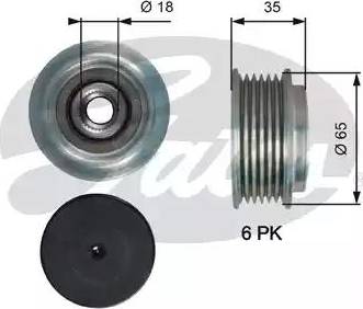 Gates OAP7217 - Hihnapyörä, laturi inparts.fi