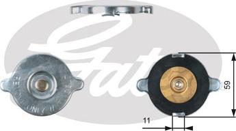 Gates RC117 - Korkki, jäähdytin inparts.fi