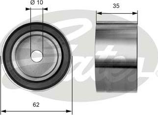 Gates T41002 - Ohjainrulla, hammashihna inparts.fi