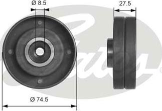 Gates T41174 - Ohjainrulla, hammashihna inparts.fi