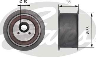 Gates T41228 - Ohjainrulla, hammashihna inparts.fi