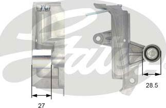 Gates T43028 - Vaimennin, hammashihna inparts.fi