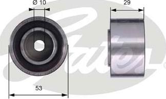 Gates T42059 - Ohjainrulla, hammashihna inparts.fi