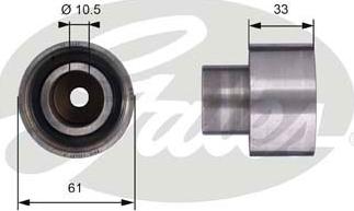 Gates T42054 - Ohjainrulla, hammashihna inparts.fi