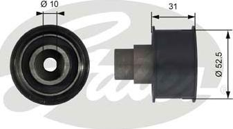 Gates T42080 - Ohjainrulla, hammashihna inparts.fi