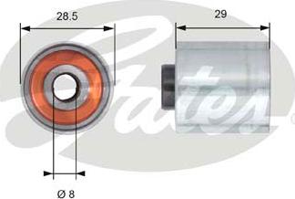 Gates T42148 - Ohjainrulla, hammashihna inparts.fi