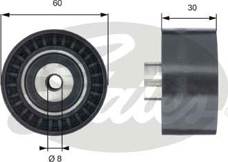 Gates T42188 - Ohjainrulla, hammashihna inparts.fi