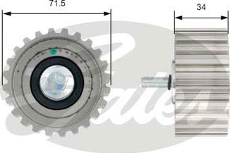 Gates T42183 - Ohjainrulla, hammashihna inparts.fi