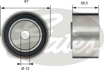 Gates T42173 - Ohjainrulla, hammashihna inparts.fi