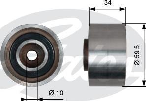 Gates T42222 - Ohjainrulla, hammashihna inparts.fi